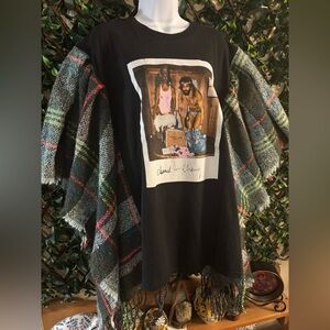 UPCYCLED one of a kind, CHEECH & CHONG  T Shirt Sweater Poncho